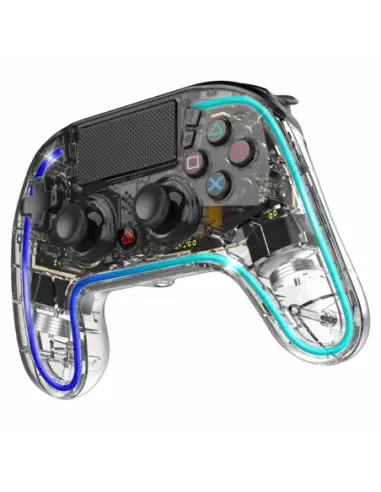 Neon Bluetooth Transparente Gamepad Analógico PlayStation 4, Playstation 3