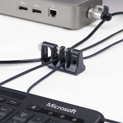Candado de Anclaje para Cableado de Periféricos - Gestionador de Seguridad con Candado para Cableado de Teclado y Ratón - para Ordenadores de Uso Público - TAA - Imagen 7