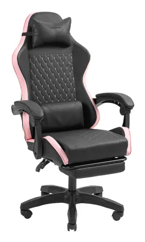 MGC-X Silla para videojuegos de PC Asiento acolchado Negro, Rosa - Imagen 1