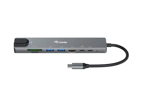 133497 base para portátil y replicador de puertos Alámbrico USB Tipo C Negro, Gris - Imagen 5