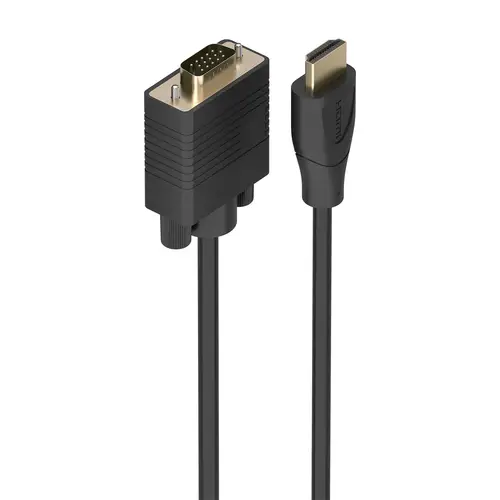 Cable Conversor HDMI a SVGA, HDMI A/M-SVGA/M, Negro, 1.0m - Imagen 1