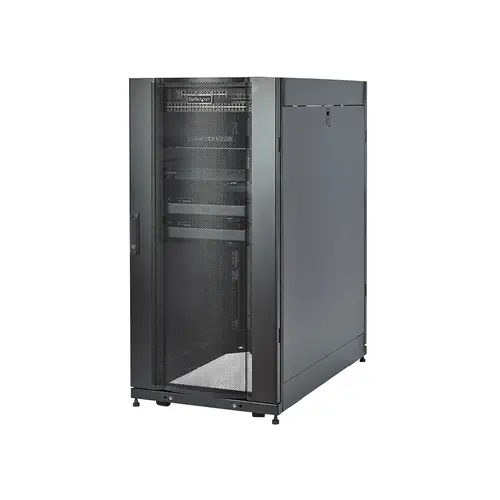 Armario Rack para Servidores 25U 19" 4 Columnas - Rack de Servidores con Cerradura y Seguro - Rack con Ruedas y Carriles de Montaje Ajustables para Equipo de Red - Imagen 2