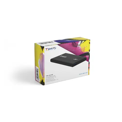 TQE-2524B caja para disco duro externo Caja de disco duro (HDD) Negro 2.5" - Imagen 6