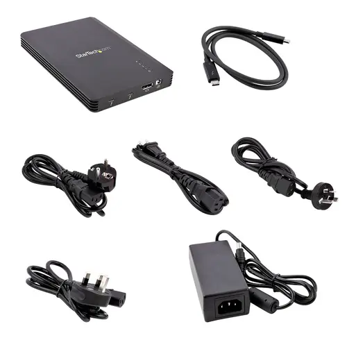 Caja Thunderbolt 3&trade  de 4 Bahías NVMe M.2 para SSD, con 1 Puerto de Vídeo DisplayPort y 2 Thunderbolt 3, 40gbps, con Fuente de Poder de 72W, Caja Externa para Disco Duro - Imagen 7