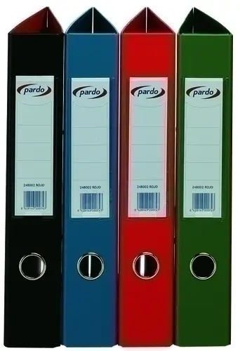 CARPETA PARDO PVC Fº 4 AN.25 MX VERDE
