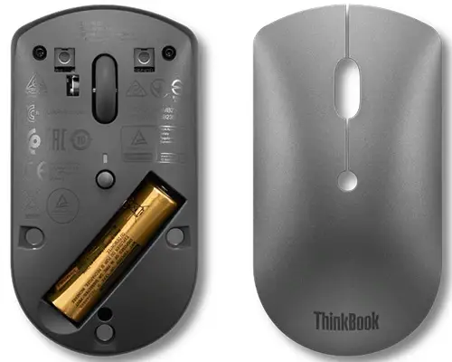 ThinkBook ratón Oficina Ambidextro Bluetooth Óptico 2400 DPI - Imagen 2
