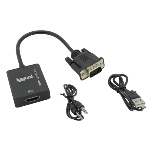Adaptador VGA a HDMI + audio + microUSB - Imagen 3