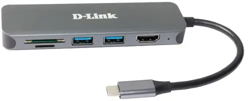 DUB-2327 base para portátil y replicador de puertos Alámbrico USB Tipo C Gris - Imagen 2