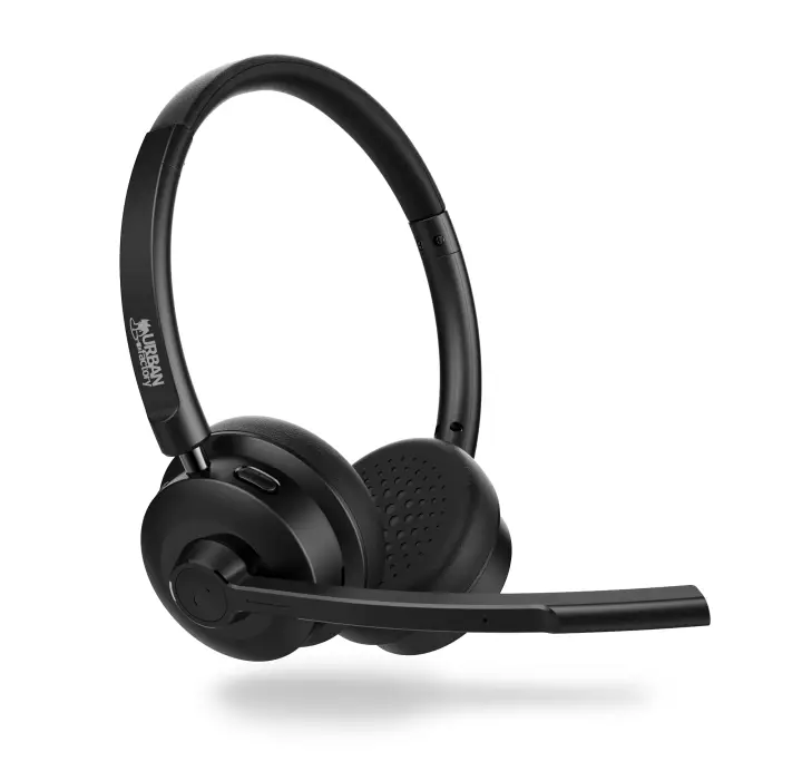 MOVEE: OVER-THE-EAR BLUETOOTH 5.0 CONFERENCE HEADSET Auriculares Inalámbrico Diadema Llamadas/Música/Deporte/Uso diario USB Tipo C Negro