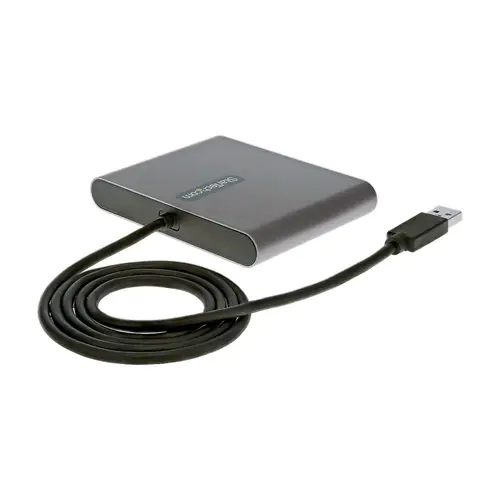 Adaptador USB 3.0 a 4 Puertos HDMI - Tarjeta Gráfica y de Vídeo Externa - Dongle Llave USB-A a 4x HDMI - 1080p a 60Hz - Conversor Multimonitor USB a HDMI - Solo para Windows - Imagen 2