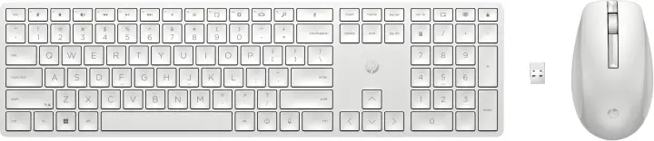 Combo de teclado y ratón inalámbricos 650, blanco