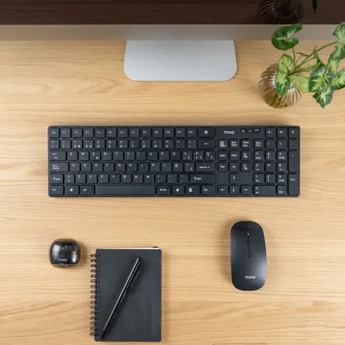 Teclado + Ratón slim inalámbricos, Negro - Imagen 4