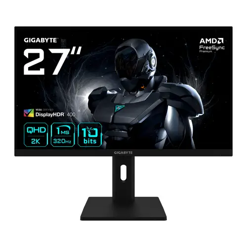 G27Q3 Monitor Gaming 27 2K QHD - 2560 x 1440, 320Hz, 1ms, 350 cd/m², FreeSync Premium, Display HDR400, HDMI 2.0, DisplayPort 1.4 - Imagen 1