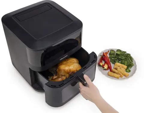 HAF2100DCD Sencillo 7,7 L 2100 W Freidora de aire caliente Negro - Imagen 6