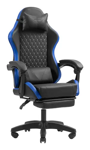MGC-X Silla para videojuegos de PC Asiento acolchado Negro, Azul - Imagen 4