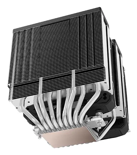 MCPU-XU9, Disipador CPU Doble Torre, TDP 400W, 2x Ventiladores de Aspas Híbridas y Rodamiento FDB de Cobre Hiperbalanceado, 9 Heatpipes Tecnología BPH ULTRA, Multisocket Universal, Negro - Imagen 3