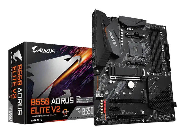 B550 AORUS ELITE V2 Placa base - Procesadores AMD Ryzen 5000, VRM..