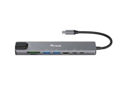 133497 base para portátil y replicador de puertos Alámbrico USB Tipo C Negro, Gris - Imagen 2