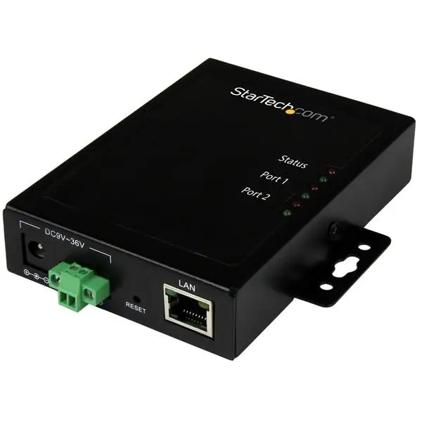 Servidor de Dispositivos Serie a IP de 2 Puertos RS232 - De Metal