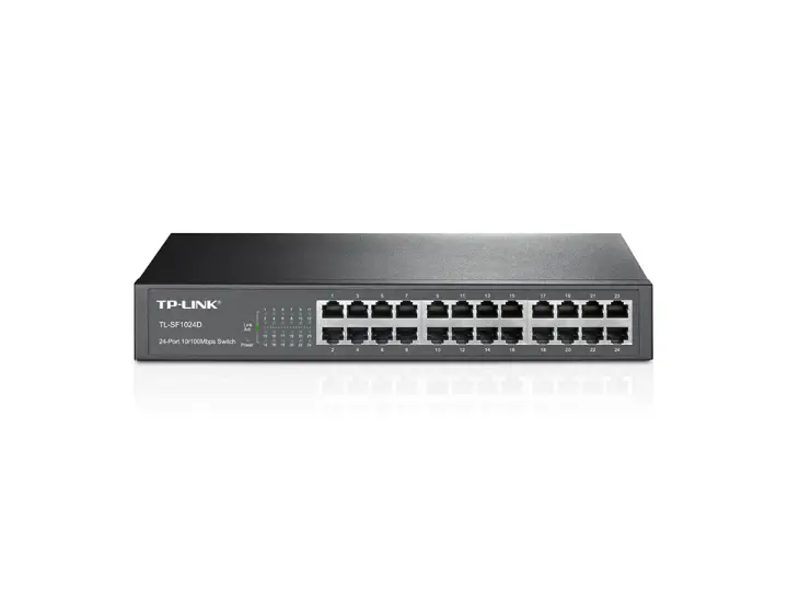 TL-SF1024D No administrado Fast Ethernet (10/100) 1U Negro