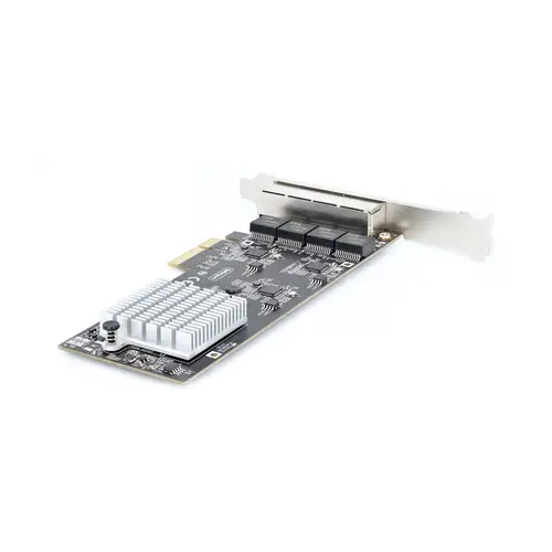 Tarjeta PCI Express de Red Ethernet 4 Puertos NBASE-T 2,5G - NIC I225-V - Tarjeta de Red de 4 Puertos para Ordenador de Sobremesa - Tarjeta PCIe de Red LAN - Imagen 2