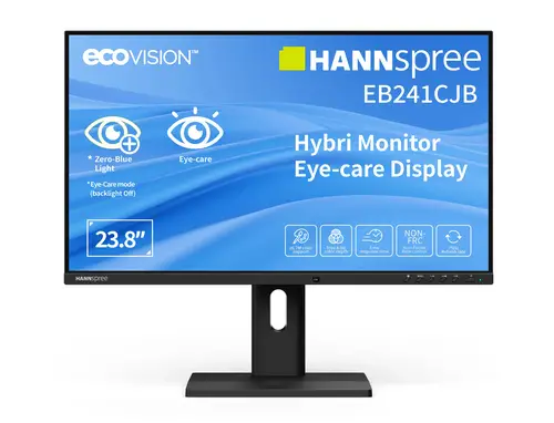 Hybri Monitor EB241CJB pantalla para PC 60,5 cm (23.8") 1920 x 1080 Pixeles Full HD LCD Negro - Imagen 1