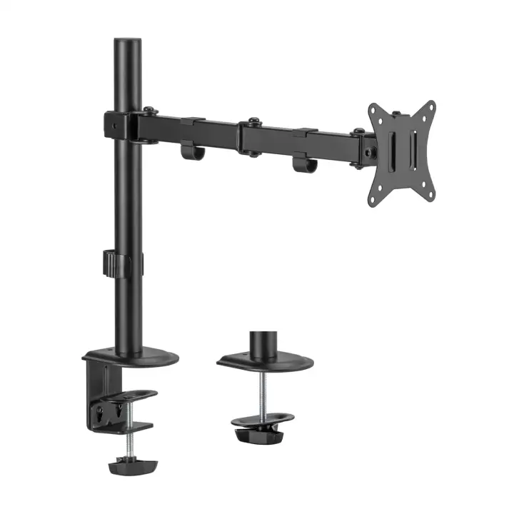 Soporte de Mesa ECO Giratorio e Inclinable para Monitor/TV 9Kg (3 Pivotes, 1 Brazo) de 17-32, Negro