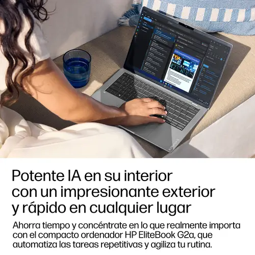 EliteBook X G2a 14 inch Notebook Next Gen AI PC Wolf Pro Security Edition Copilot+ PC AMD Ryzen AI 5 Portátil 35,6 cm (14") WUXGA 32 GB LPDDR5x-SDRAM 512 GB SSD Wi-Fi 7 (802.11be) Windows 11 Pro Plata - Imagen 5