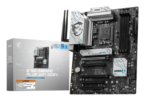 B760 GAMING PLUS WIFI DDR4 placa base Intel B760 LGA 1700 ATX - Imagen 1