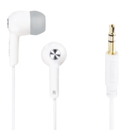 Gloss Auriculares Alámbrico Dentro de oído Música Gris, Blanco - Imagen 2