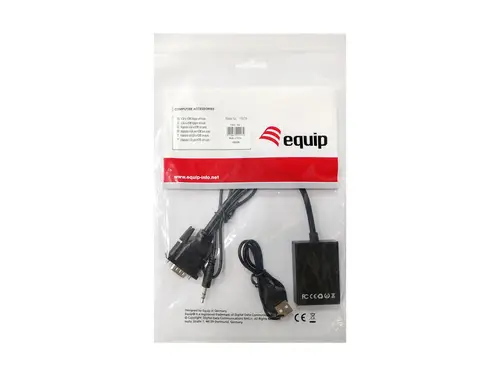 119038 adaptador de cable de vídeo 0,2 m VGA (D-Sub) + 3,5mm DVI-D + USB Negro - Imagen 2