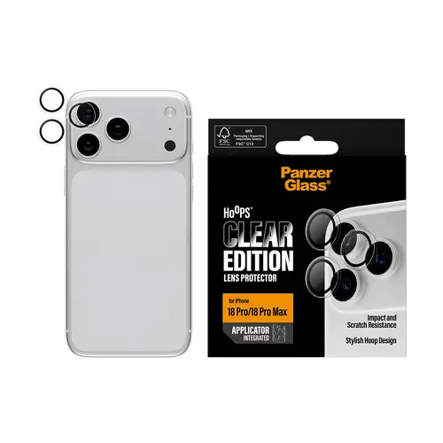 Hoops® Camera Lens Protector Transparent iPhone 18 Pro | 18 Pro Max Protector de pantalla 1 pieza(s) - Imagen 2