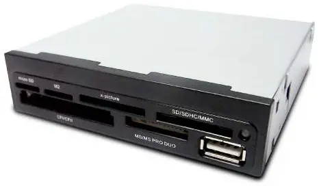 CR-400V2 lector de tarjeta Interno Negro