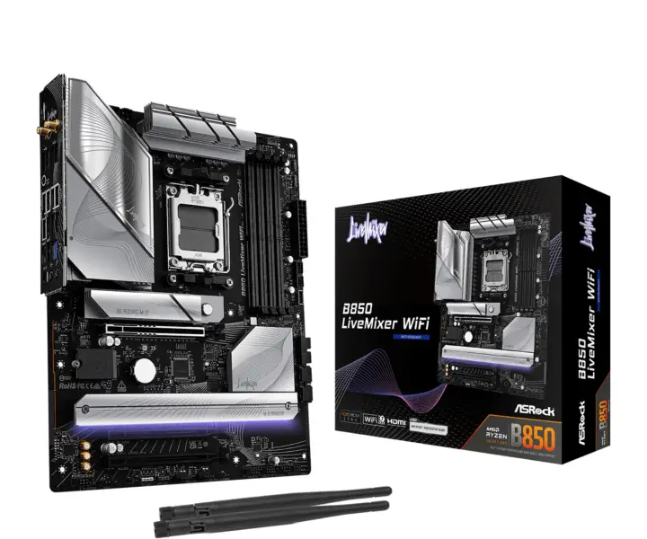 B850 LiveMixer WiFi AMD B850 Zócalo AM5 ATX