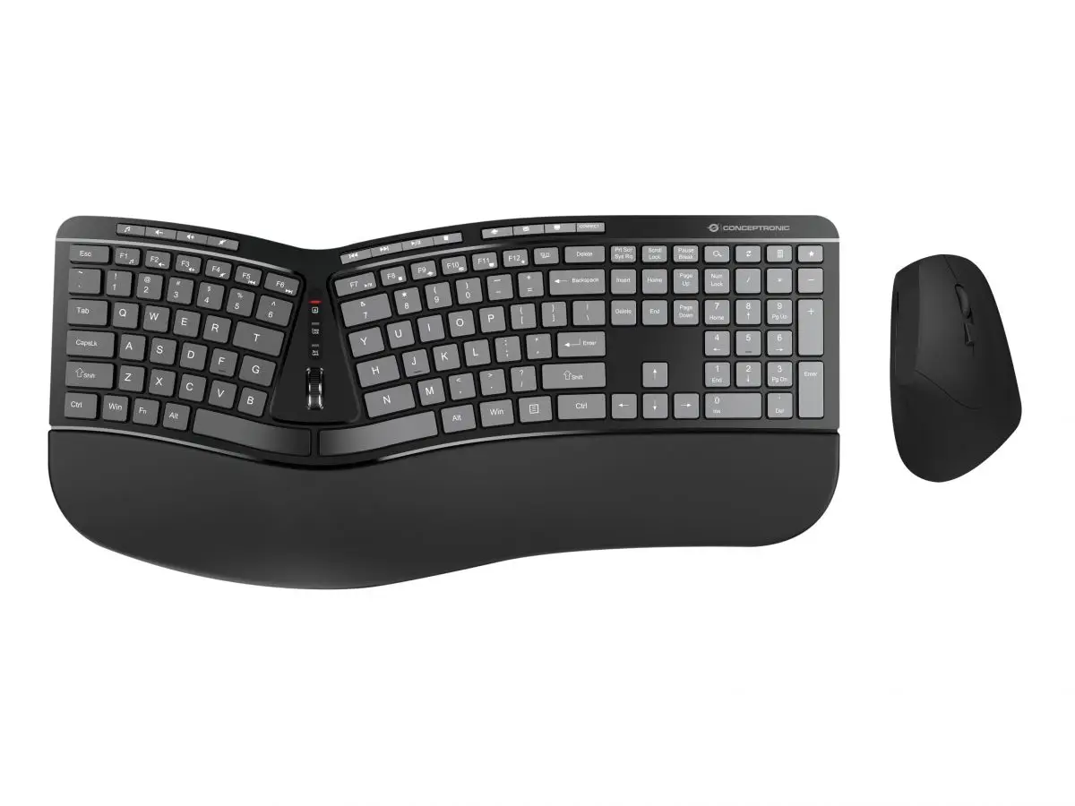 ORAZIO02US teclado Ratón incluido Oficina RF inalámbrico QWERTY Inglés de EE. UU. Negro