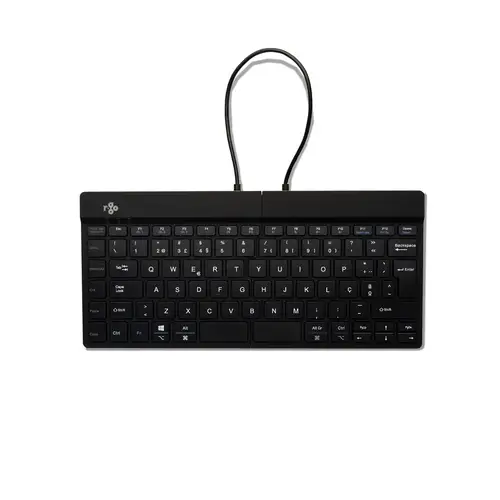 Teclado ergonómico R-Go Split Break con software de pausa, teclado dividido ergonómico, QWERTY (PT), bluetooth, negro - Imagen 3