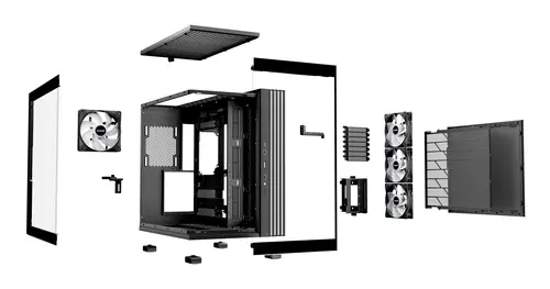 LIGHT BASE 600 LX Black Midi Tower Negro - Imagen 4