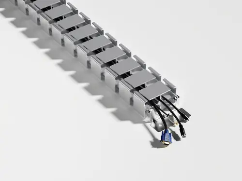 650860 organizador de cables Escritorio Pasacables Gris 1 pieza(s) - Imagen 3