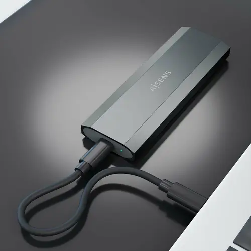 Caja Externa M.2 (NGFF) ASM2-029GR NVMe a USB3.2 Gen2, Gris - Imagen 4