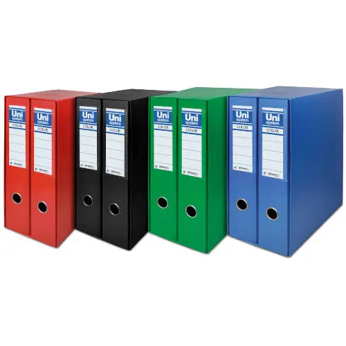 MODULO 2 ARCHIVADORES PALANCA 65 COLOR ROJO UNISYSTEM COLOR 17231..