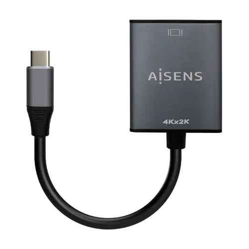 Conversor Aluminio USB-C A HDMI 4K@30Hz, USB-C/M-HDMI/H, Gris, 15cm - Imagen 2
