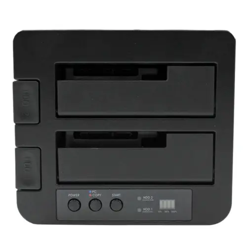 Duplicador USB 3.0 (5Gbps) o eSATA de Discos Duros de 2 Bahías, Independiente, Clonador Copiador de SSD o HDD SATA III de 2,5/3,5", Estación de Acoplamiento de HDD - Imagen 2