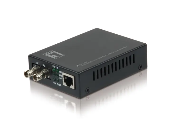 FVT-2002 convertidor de medio 100 Mbit/s 1310 nm Negro