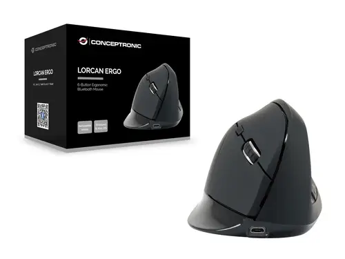 LORCAN03B ratón Oficina mano derecha Bluetooth Óptico 1600 DPI - Imagen 4