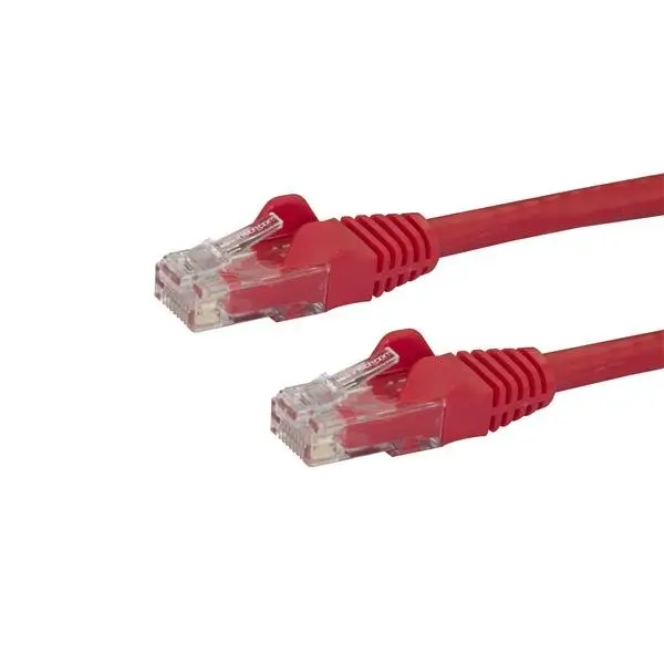 Cable de 2m Rojo de Red Gigabit Cat6 Ethernet RJ45 sin Enganche -..
