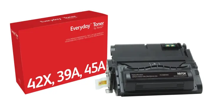 Everyday El tóner Everyday Mono de Xerox es compatible con HP 42A 39A 45A (Q5942X/ Q1339A/ Q5945A), Capacidad estándar