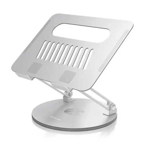 Soporte de Sobremesa XL Giratorio Ajustable para Portátil / Tablet 10-17, Plata - Imagen 2