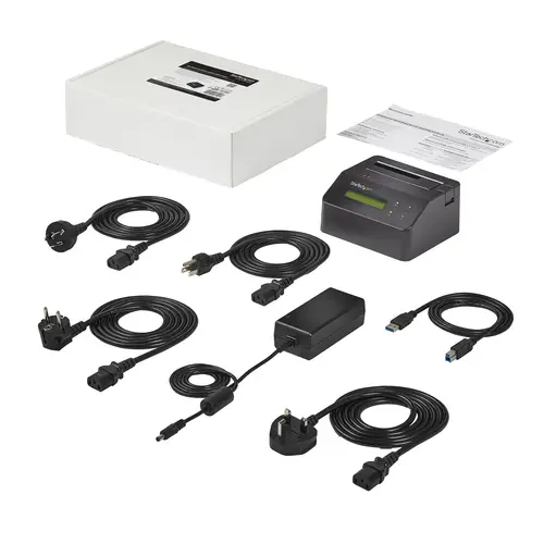 Borrador Autónomo USB 3.0 a SATA III de 1 Bahía para Disco Duro o SSD - Sanitizador - 4Kn - 9 Modos de Borrado - Pantalla LCD - Puerto DB-9 de Impresora - TAA - Imagen 7