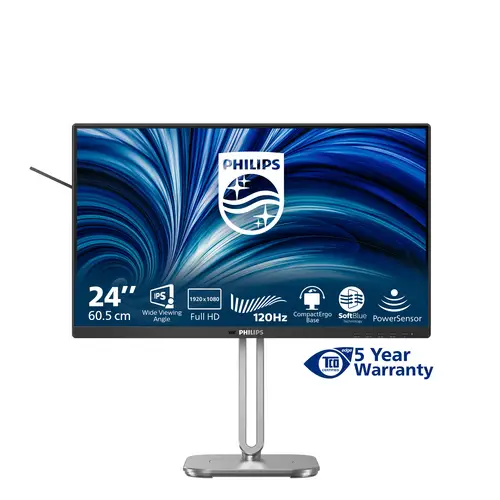 4000 series 24B2N4200/00 pantalla para PC 60,5 cm (23.8") 1920 x 1080 Pixeles Full HD LCD Gris - Imagen 1