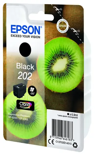 Kiwi Singlepack Black 202 Claria Premium Ink - Imagen 3